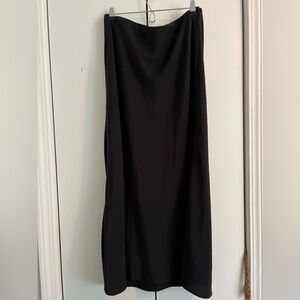 Abercrombie & Fitch Black Maxi Slip Skirt